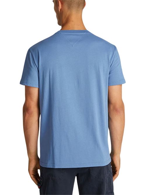 T-shirt azzurra in cotone Tommy Jeans | DM0DM21109DY6